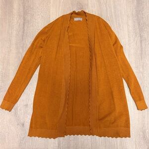 Women's Mustard Yellow Cardigan Sweater